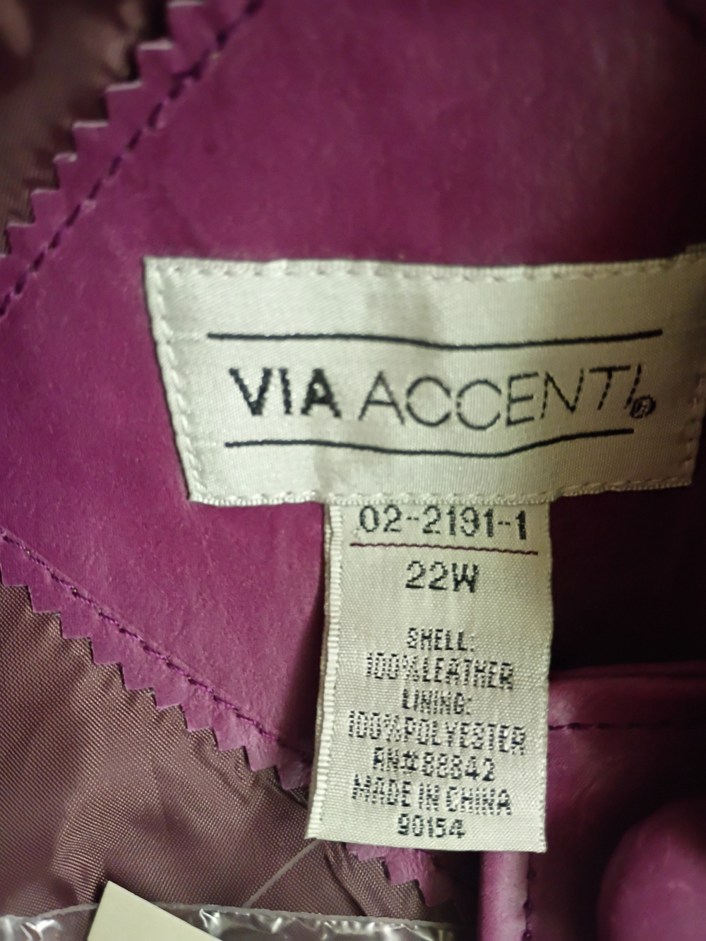 Purple Via Accenti leather Coat